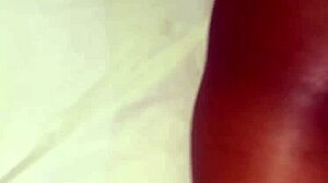 Her Wild Reactions As Vibrator Touches Pussy In Bedroom Close-Up With Roommate Groping