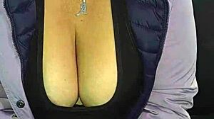 uh, harassing this mature venezuelan big ass woman on lima streets with red thong part 2