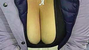 uh, harassing this mature venezuelan big ass woman on lima streets with red thong part 2