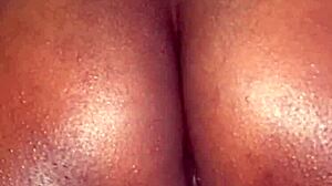 Her Wild Reactions As Vibrator Touches Pussy In Bedroom Close-Up With Roommate Groping