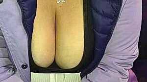 uh, harassing this mature venezuelan big ass woman on lima streets with red thong part 2