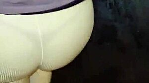 uh, harassing this mature venezuelan big ass woman on lima streets with red thong part 2