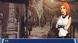 Orange Trainer 13 With Bold Ass And Boobs Dancing Handjob Action