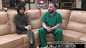 Doctor brings Brooklyn Rossi to climax four times before finishing inside her in hospital POV scene