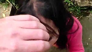 Outdoor Creampie for Horny Filipina