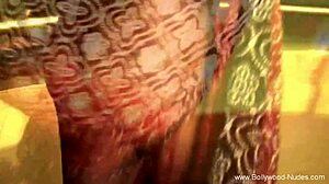 Oh wow can you believe how this beautiful indian woman seduces with her cute brunette dance moves!