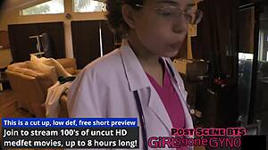 Watch This Perverted Podiatrist Make Her Giggle with Tickling and Fetish Play in the Hospital!