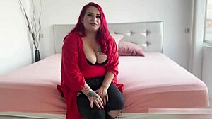 the story unfolds as he catches the curvy babe in an unexpected moment.