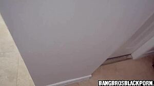 Specific Black Maid Gets Extra Cash To Clean Naked In Pov