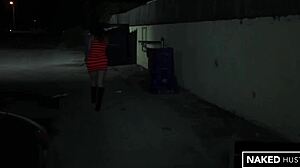 Cuban slut eagerly sucks big black dick right outside on Florida street