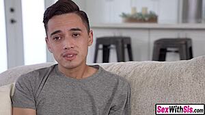 Gorgeous Latina Teen 18+ Stepsis Forces Stepbro To Fuck Hairy Beaver With Monster Cock