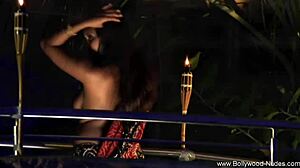 Oh wow can you believe how this beautiful indian woman seduces with her cute brunette dance moves!