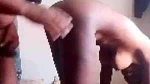 ebony student takes rough pounding