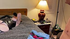 hey, check out granny peggy sue pegging, sucking, and banging with creampie finish