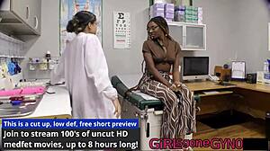 Watch This Perverted Podiatrist Make Her Giggle with Tickling and Fetish Play in the Hospital!