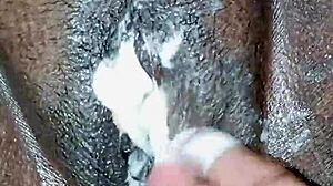 step mom adds ice cream to her dessert before enjoying a tasty treat