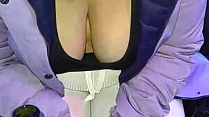 uh, harassing this mature venezuelan big ass woman on lima streets with red thong part 2