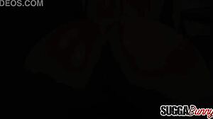 White Guy Claims Busty Ebony Lavish Styles after Intense Doggystyle Pounding