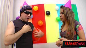 very naughty mayara sol had a wild time and got a treat at her own son's party with frotinha