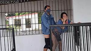 pinay student gets licked and fucked doggystyle by teacher in cemetery. asian college girl takes creampie in wet pussy outdoors.