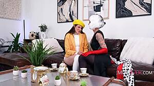 Oh man, check out Charlie Valentine and Aubree Valentine in lesbian pussy licking seduction.