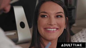 Naive Katrina Colt gets every hole fucked by doctors in rough gangbang shower experiment at hospital.