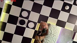 corno grabs that thick big cock and shoves it inside his wife to stretch her out wide