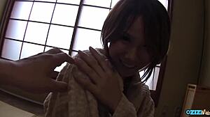 Asian Bird Shows Off Adorable Big Natural Tits In Cowgirl Riding And Doggystyle Sex For Creampie