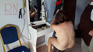 camera in nude barbershop hairdresser makes undress lady ho cut her hair barber nudism cam 1 scene 1