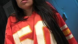 madeline takes big cock deep in ass and gets creampie