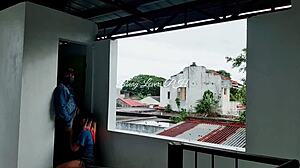 pinay student gets licked and fucked doggystyle by teacher in cemetery. asian college girl takes creampie in wet pussy outdoors.