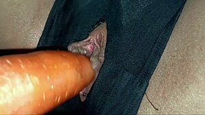 In this amateur tale, a horny girlfriend takes on her gamer boyfriend in rough creampie sex