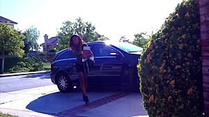 Petite black cutie enjoys rough interracial sex with wet pussy.