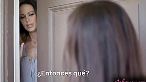 Wow, morena bangs her curvy big tits neighbor in hot lesbian action!