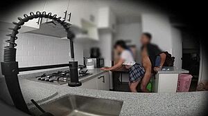 I set up a hidden camera in my nymphomaniac Colombian neighbor's house