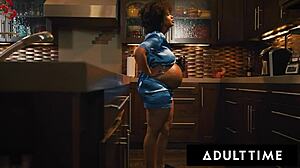 Adult time - pregnant avery jane craves cock in her mouth satisfied by gushing creampie!