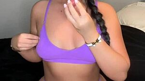 Horny british girl solo toy play on webcam