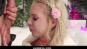 Blonde Cassidy Luxe Takes Deep Anal Slam-Fuck with Toys, Gaping, and Facial Cumshot in HD