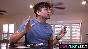 Huge Tits Milf Feels Thrilled Resolving Stepson Fight With Passionate Threesome Sex