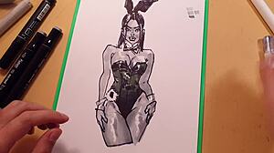 Brunette latina girlfriend in latex gets assfucked bent over in doggystyle with big tits cumshot.