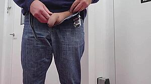 Amateur Guy Lowers Pants And Masturbates Publicly At The Hospital Exhibitionist Style