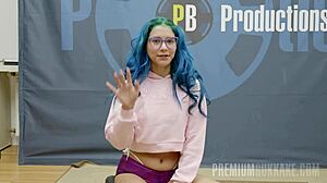 Min Galilea boldly swallows intense cumshots in premium bukkake