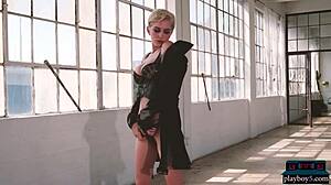 check out my big natural tits says curvy milf blonde skye blue stripping off