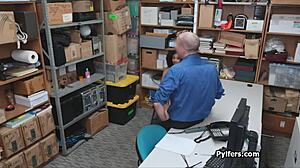 Frizzy Haired Ebony Teen 18+ Sucks Patrolmans Dick on Hidden Cam