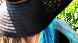 Milf Teases Stranger With Tongue Before Outdoor Anal Creampie Fuck