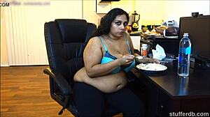 i feel so emotional about desi rose loving pie with her bbw belly and chubby fat big tits in indian fetish