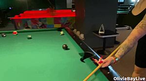 come on, let's turn this pool game into a public toilet blowjob with cumshot