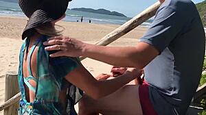 Milf Teases Stranger With Tongue Before Outdoor Anal Creampie Fuck