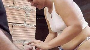 colombian cutie dances in jeans then submits to risky public outdoor fucking with cum on street