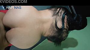 this beautiful big ass chapina latina gets fucked in a hotel sex chair with vaginal and anal action for free